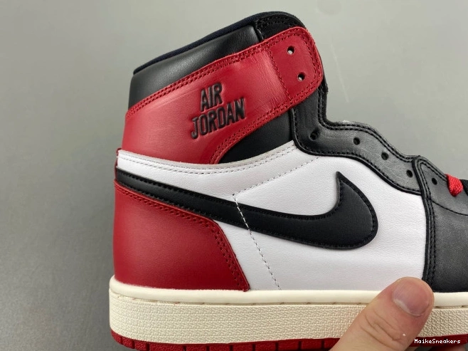 MaikeSneakers High Jordan Black 1 Toe Air Reimagined OG DZ5485-106 0708